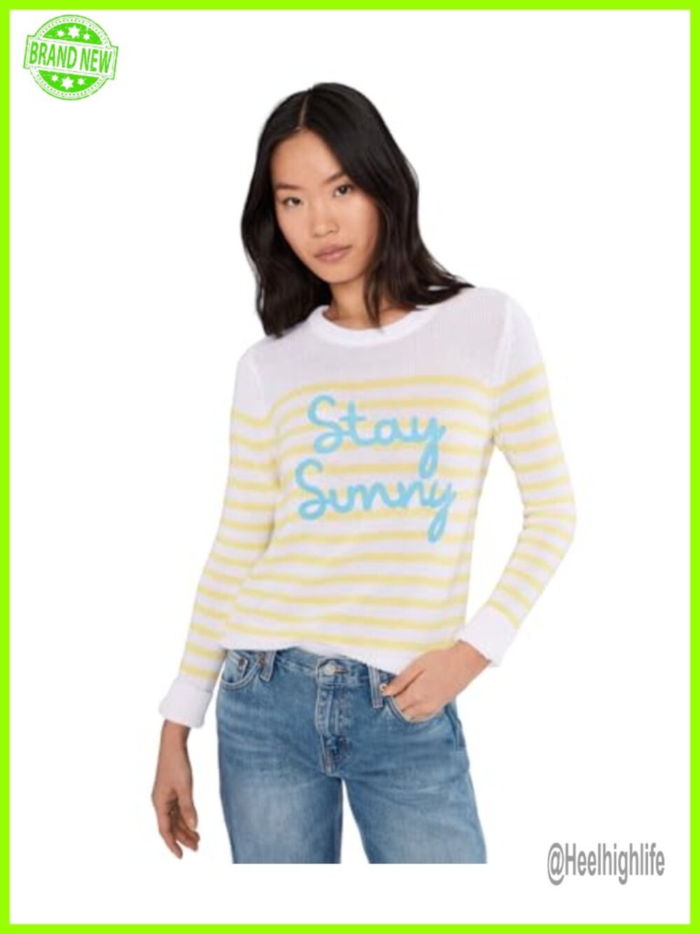 Lilly Pulitzer Kelsa Cotton Pullover Sweater Crew Neck Embroidered